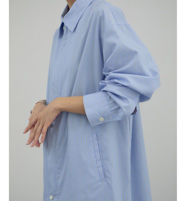 SALON adam et rope'「【Americana（アメリカーナ） for SALON】ダブルジップストライプシャツジャケット」|その他|