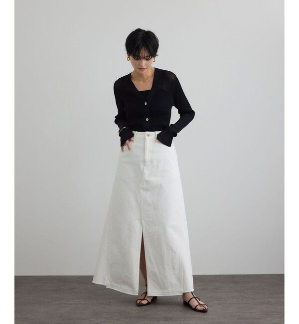 SALON adam et rope'「【WEB限定】リメイクライクデニムスカート」|スカート|