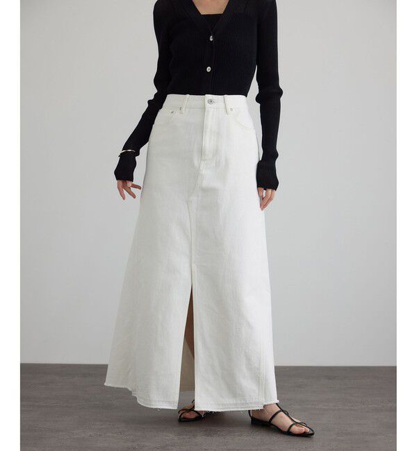 SALON adam et rope'「【WEB限定】リメイクライクデニムスカート」|スカート|