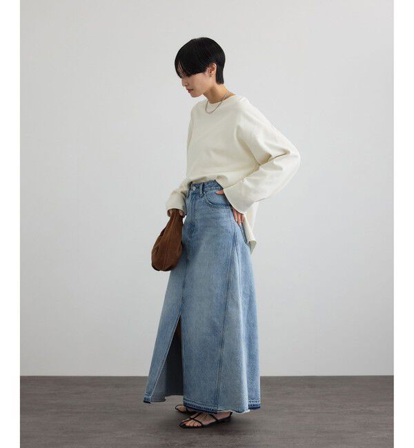 SALON adam et rope'「【WEB限定】リメイクライクデニムスカート」|スカート|