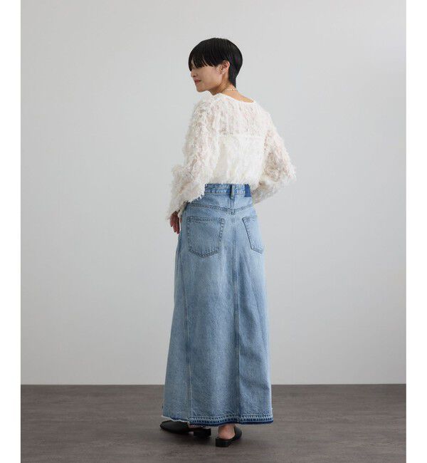 SALON adam et rope'「【WEB限定】リメイクライクデニムスカート」|スカート|