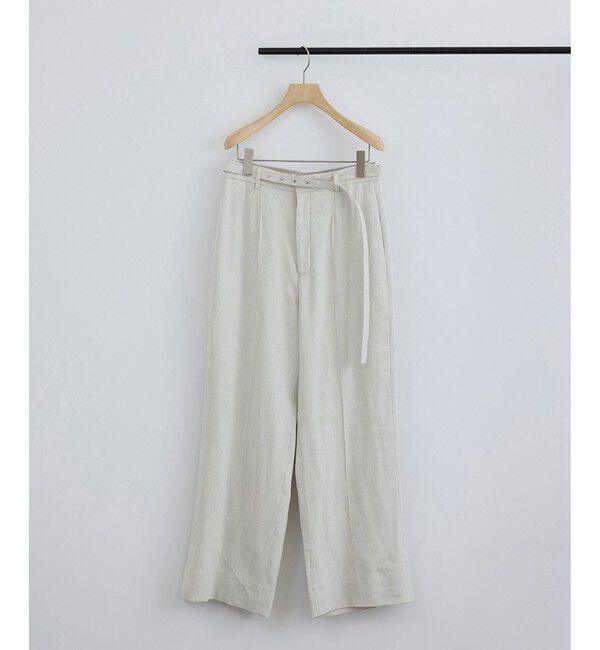 SALON adam et rope'「NALYAビスコース・麻ツイルイージースラックス / セットアップ対応」|チノ|キナリ(16)