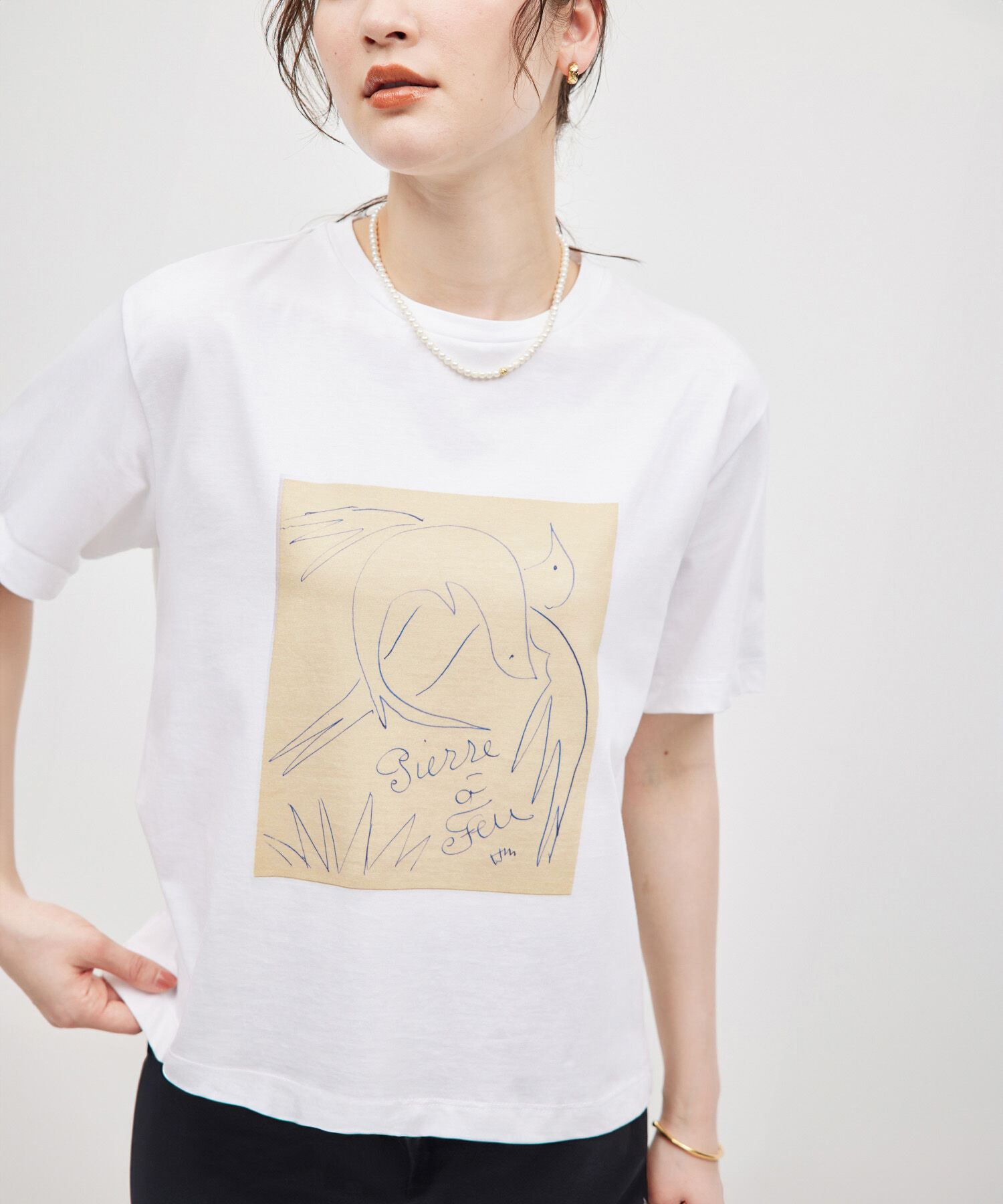 ROPE「【ROPE' meets Henri Matisse】プリント Tシャツ」|Tシャツ・カットソー|