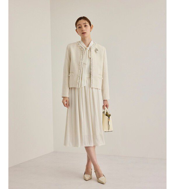 ROPE「ワッシャープリーツスカート」|スカート|