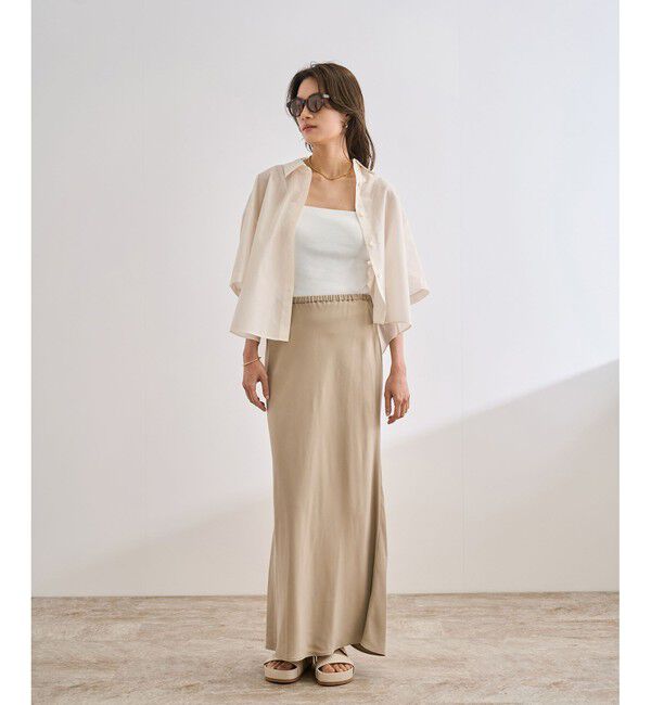 ROPE「カップ付きオーガニックコットンキャミソール/洗える」|キャミソール|