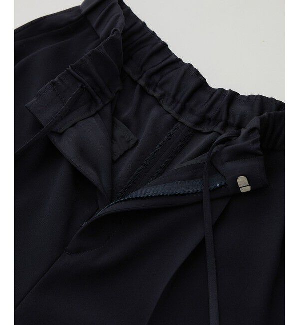 ROPE「【洗える・カセット服・新色追加】バックサテンイージーワイドパンツ/お仕事・通勤・セットアップ対応」|チノ|