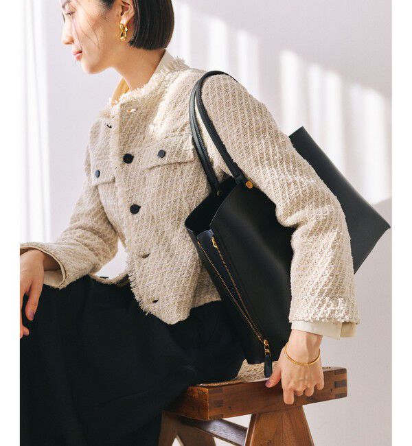 ROPE「【E'POR】【WEB限定】Y BAG Medium+ /A4対応・通勤・26SS」|トートバッグ|ブラック(01)