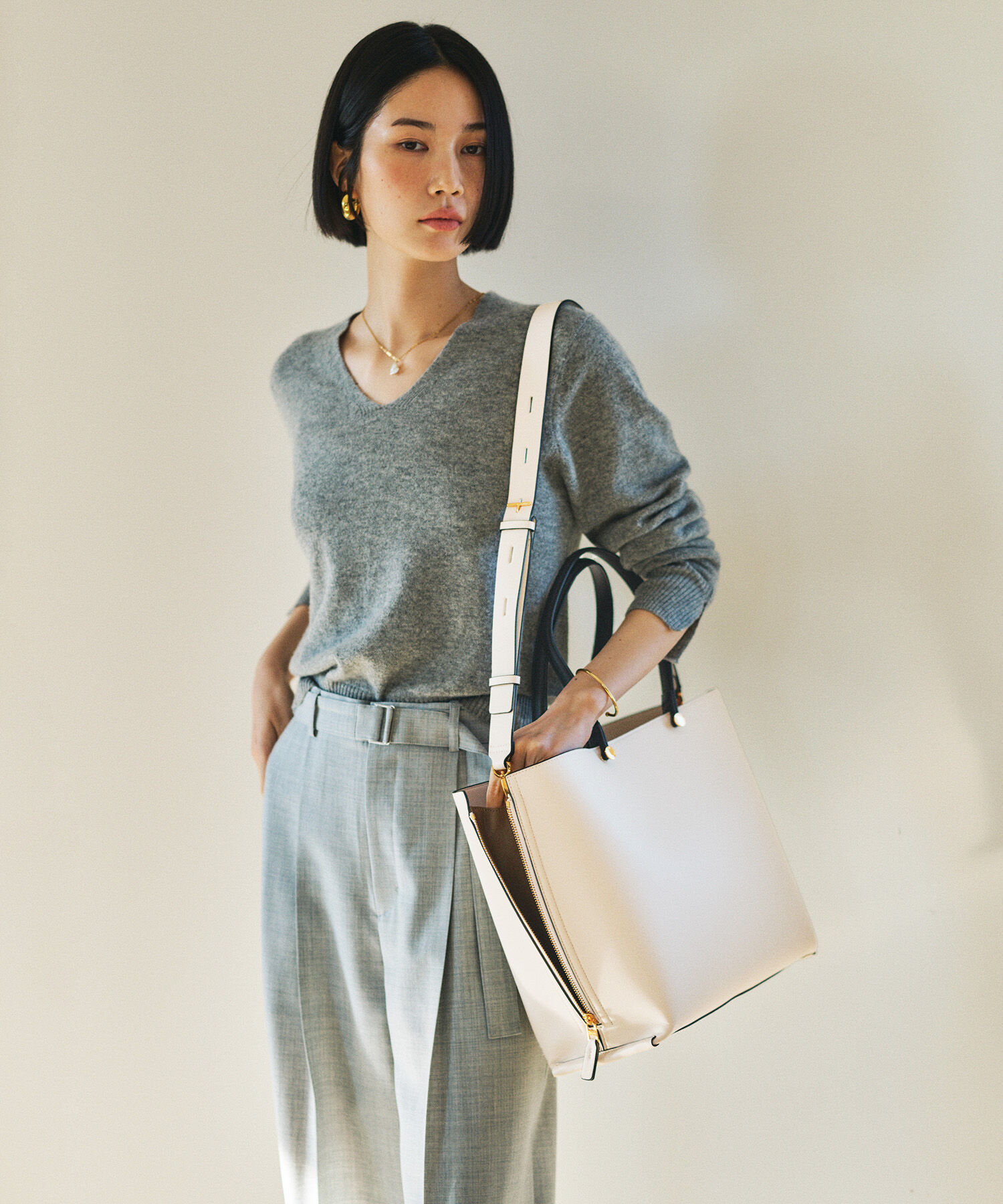 ROPE「【E'POR】Y BAG Wide/A4対応・通勤・26SS」|トートバッグ|