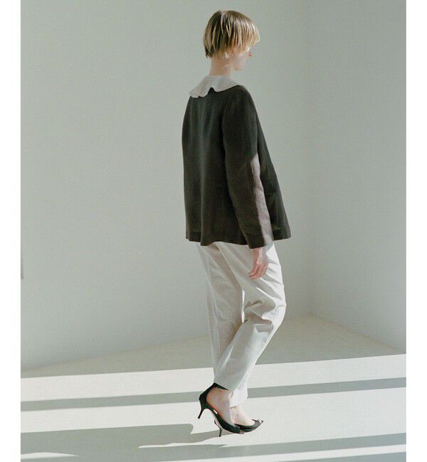 ROPE「リネンライクフリルカラーブラウス/セットアップ対応・イージーケア」|シャツ・ブラウス|