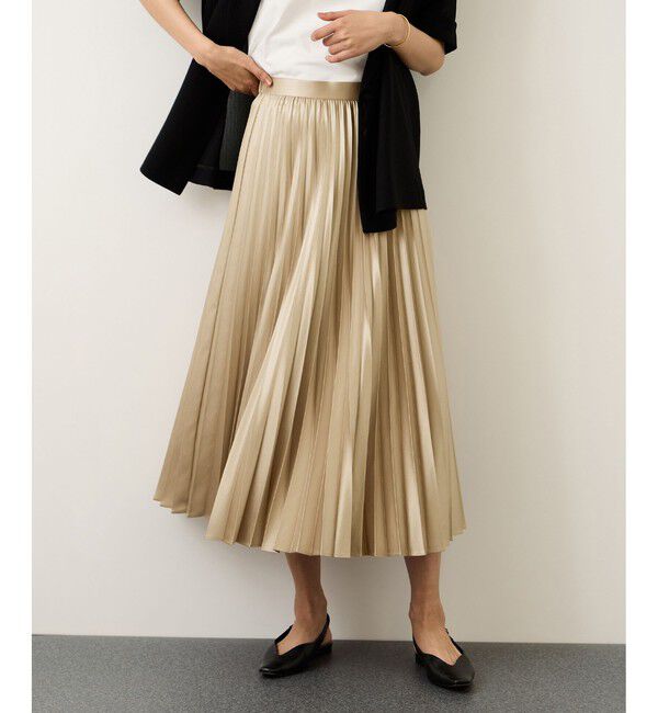 ROPE「シャイニープリーツスカート/イージーケア」|スカート|