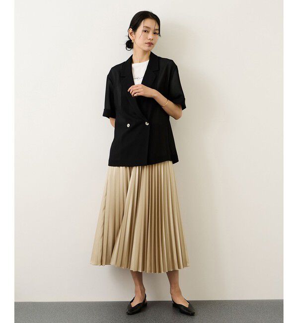 ROPE「シャイニープリーツスカート/イージーケア」|スカート|