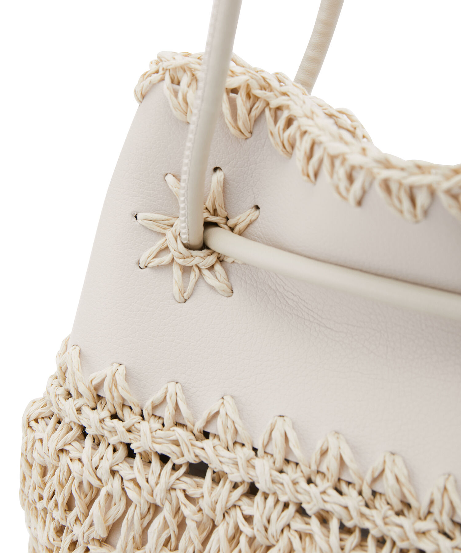 VIS「雑材コンビ異素材巾着バッグ」|ショルダー・メッセンジャー|