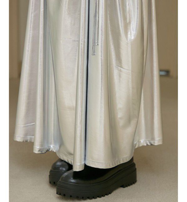 VIS「メタリックギャザースカート」|スカート|