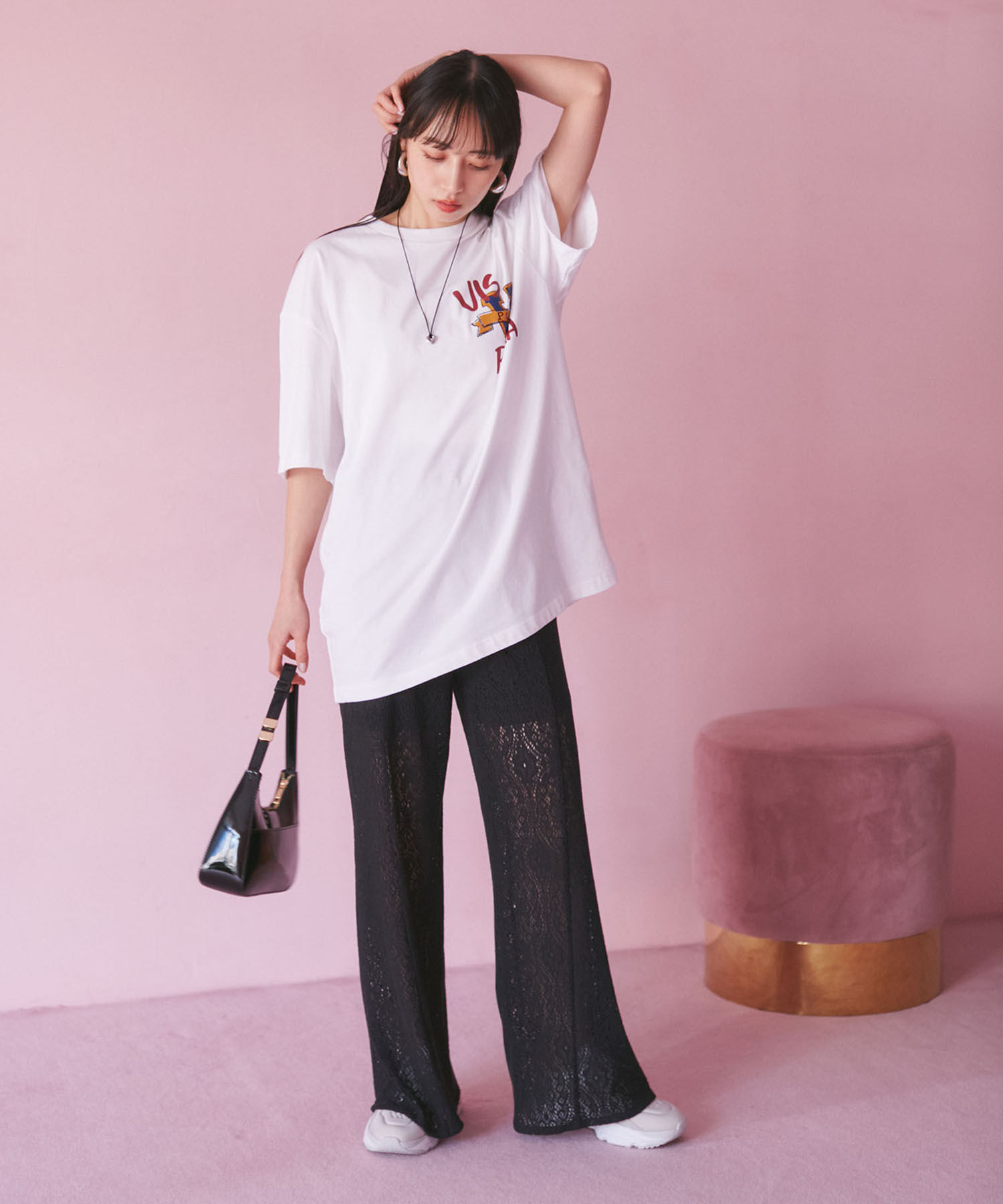 VIS「【PUMA】VIS別注 オリジナルロゴオーバーサイズTシャツ」|Tシャツ・カットソー|