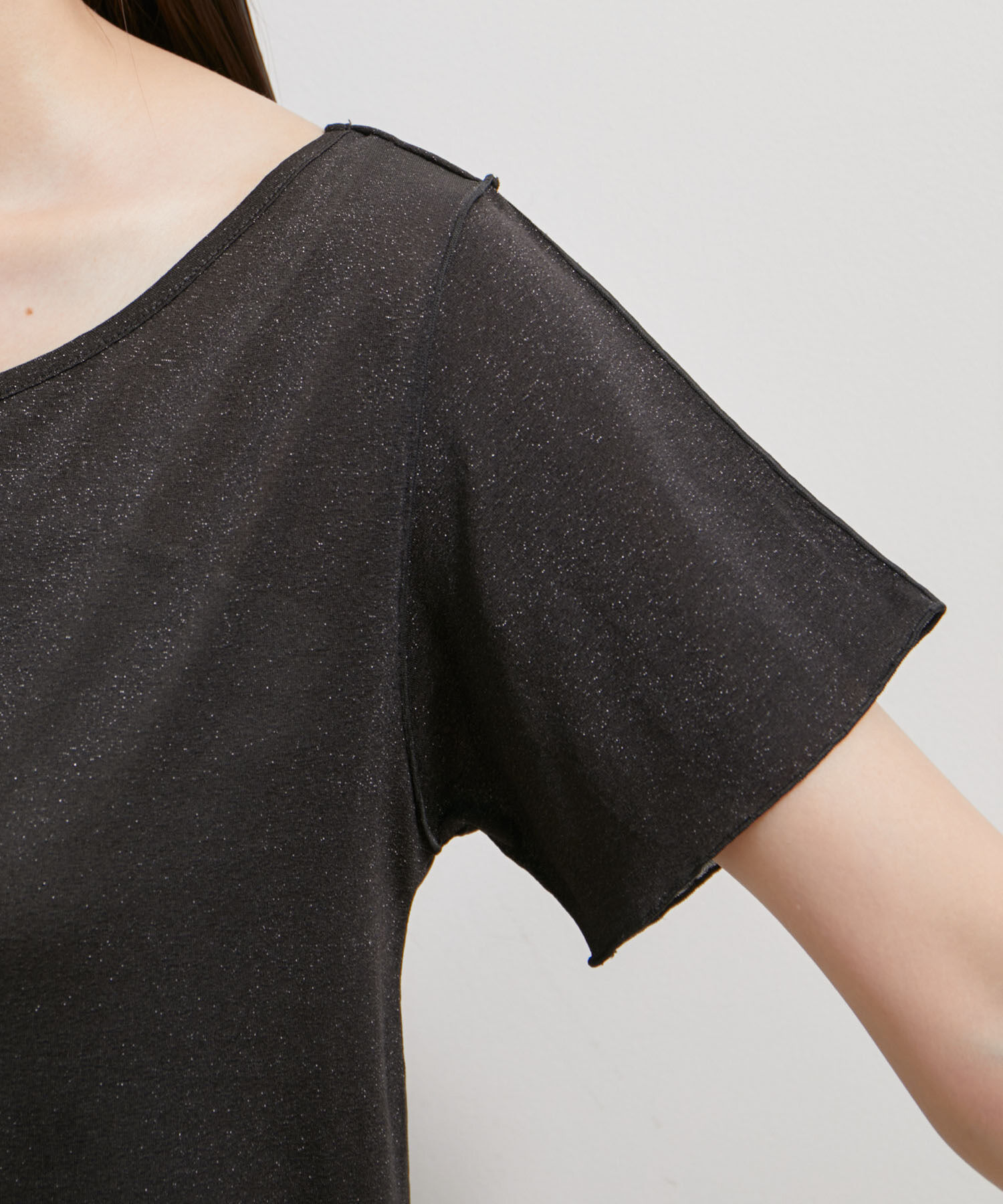 VIS「【洗える】ラメメローTシャツ」|Tシャツ・カットソー|