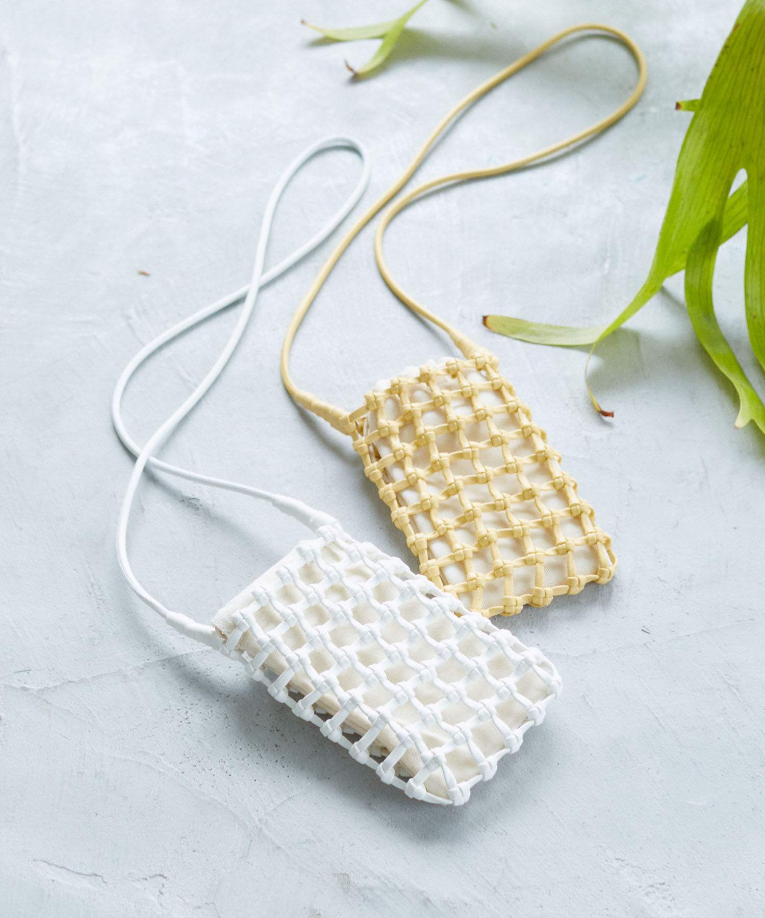 VIS「巾着付きメッシュミニショルダーバッグ」|ショルダー・メッセンジャー|ホワイト系(12)