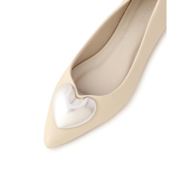 VIS「メタルハートパンプス」|バレエシューズ|