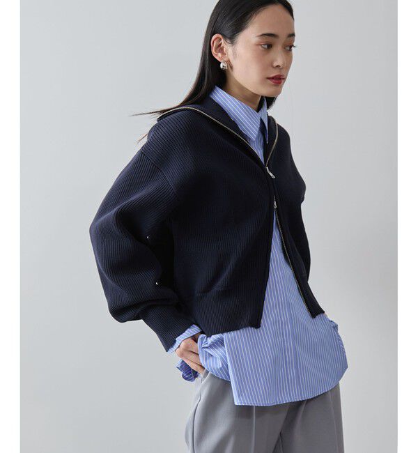 VIS「Wジップハイネックニットカーディガン」|カーディガン|コンメイン