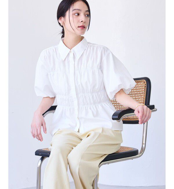 VIS「シャーリングバルーンシャツ」|シャツ・ブラウス|