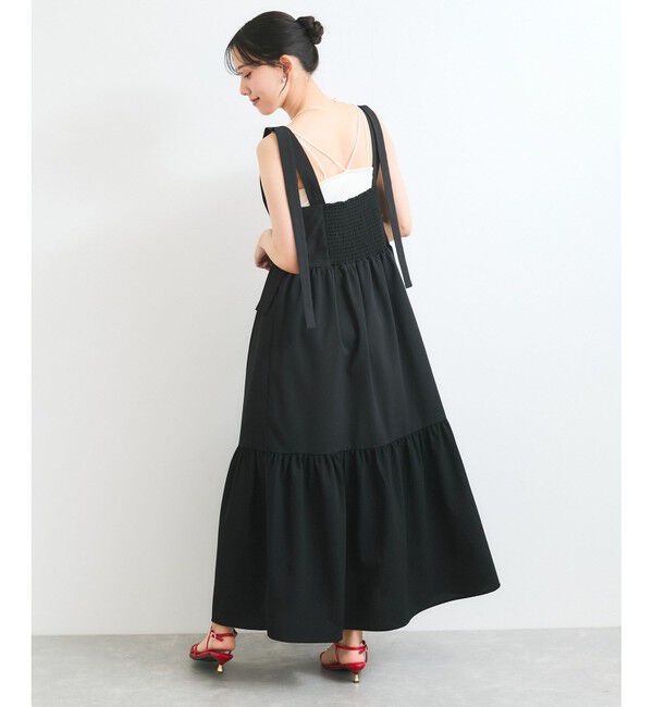 VIS「【WEB限定】ロングストラップサマードレス」|ワンピース|