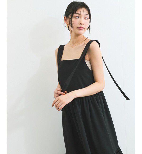 VIS「【WEB限定】ロングストラップサマードレス」|ワンピース|