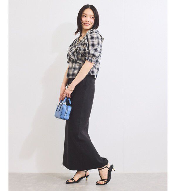 VIS「【セットアップ対応】Iラインスリットスカート」|スカート|