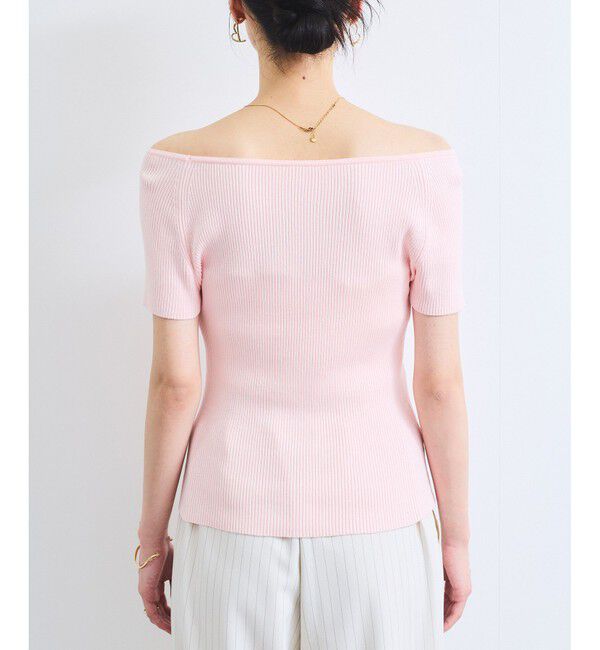 VIS「ワイドスクエアネックニット」|ニット・セーター|