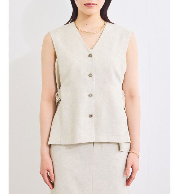 VIS「【セットアップ対応】サイドベルトフレアジレ」|ベスト・ジレ|