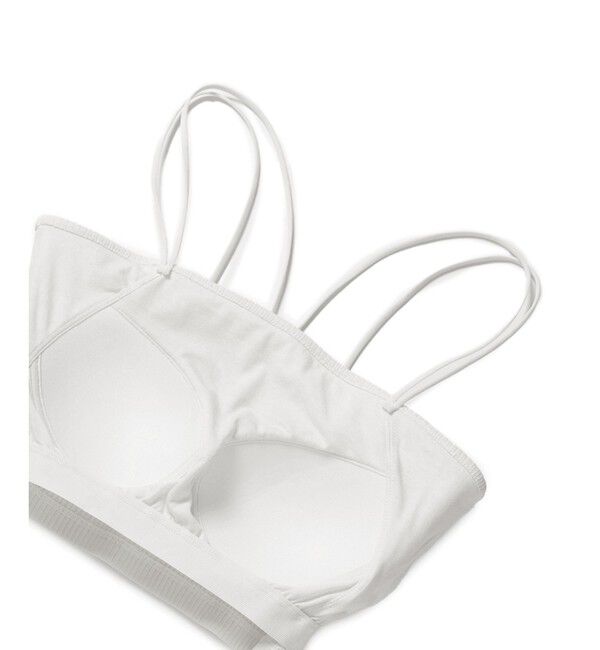 VIS「【選べる着丈】カップ付きWストラップキャミソール【洗える】」|キャミソール|