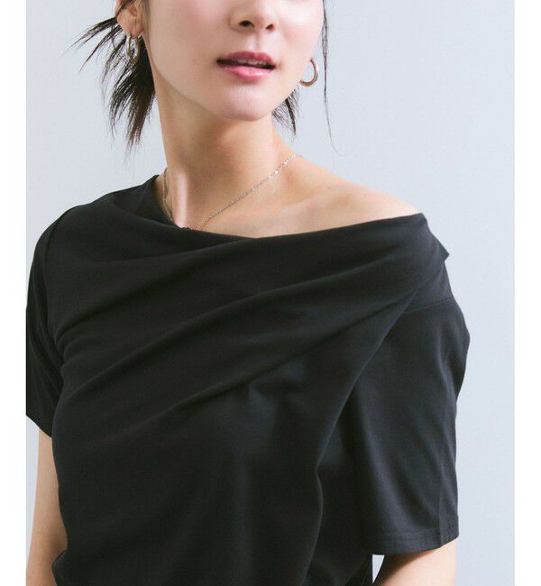 VIS「【夏トク価格】半袖ドレーププルオーバー」|Tシャツ・カットソー|