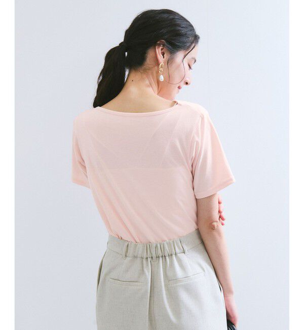 VIS「【夏トク価格】半袖ドレーププルオーバー」|Tシャツ・カットソー|