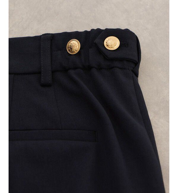 VIS「【美easy】コンフォートストレートワイドパンツ/イージーケア・UVケア・セットアップ対応」|チノ|