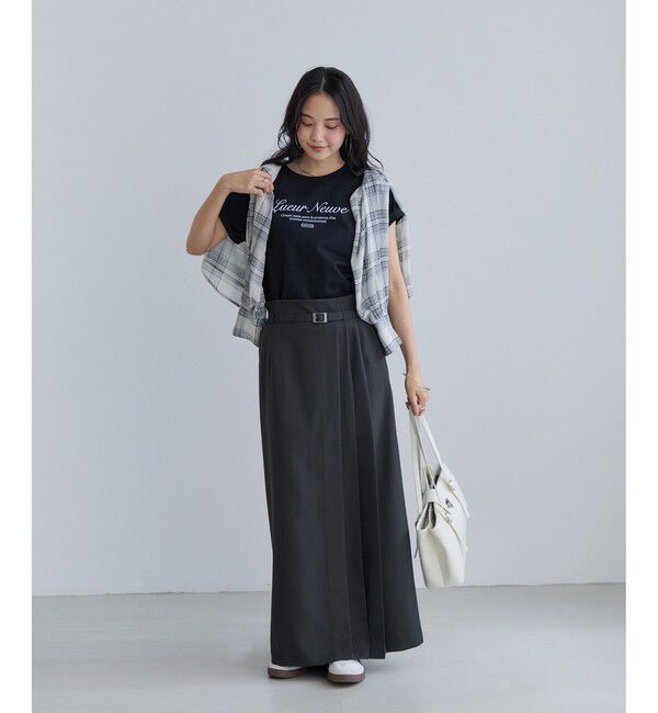 VIS「アシンメトリープリーツスカート」|スカート|