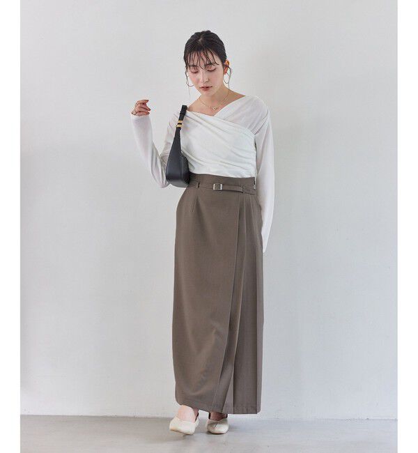 VIS「アシンメトリープリーツスカート」|スカート|