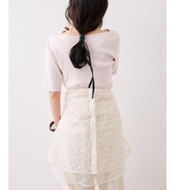 VIS「テレコハーフスリーブドレーププルオーバー」|Tシャツ・カットソー|