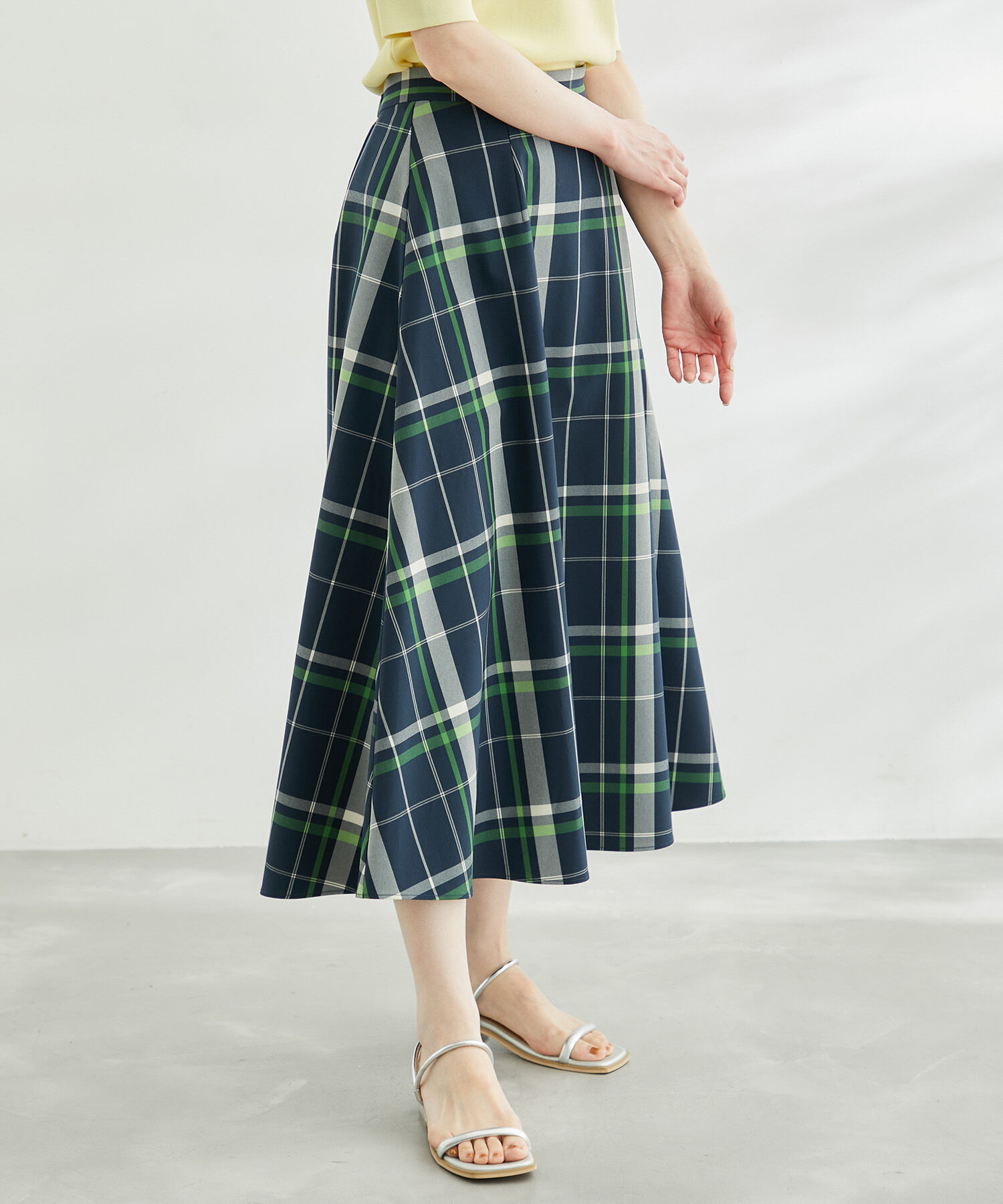 Rope&rsquo;Picnic「チェックボリュームスカート」|スカート|