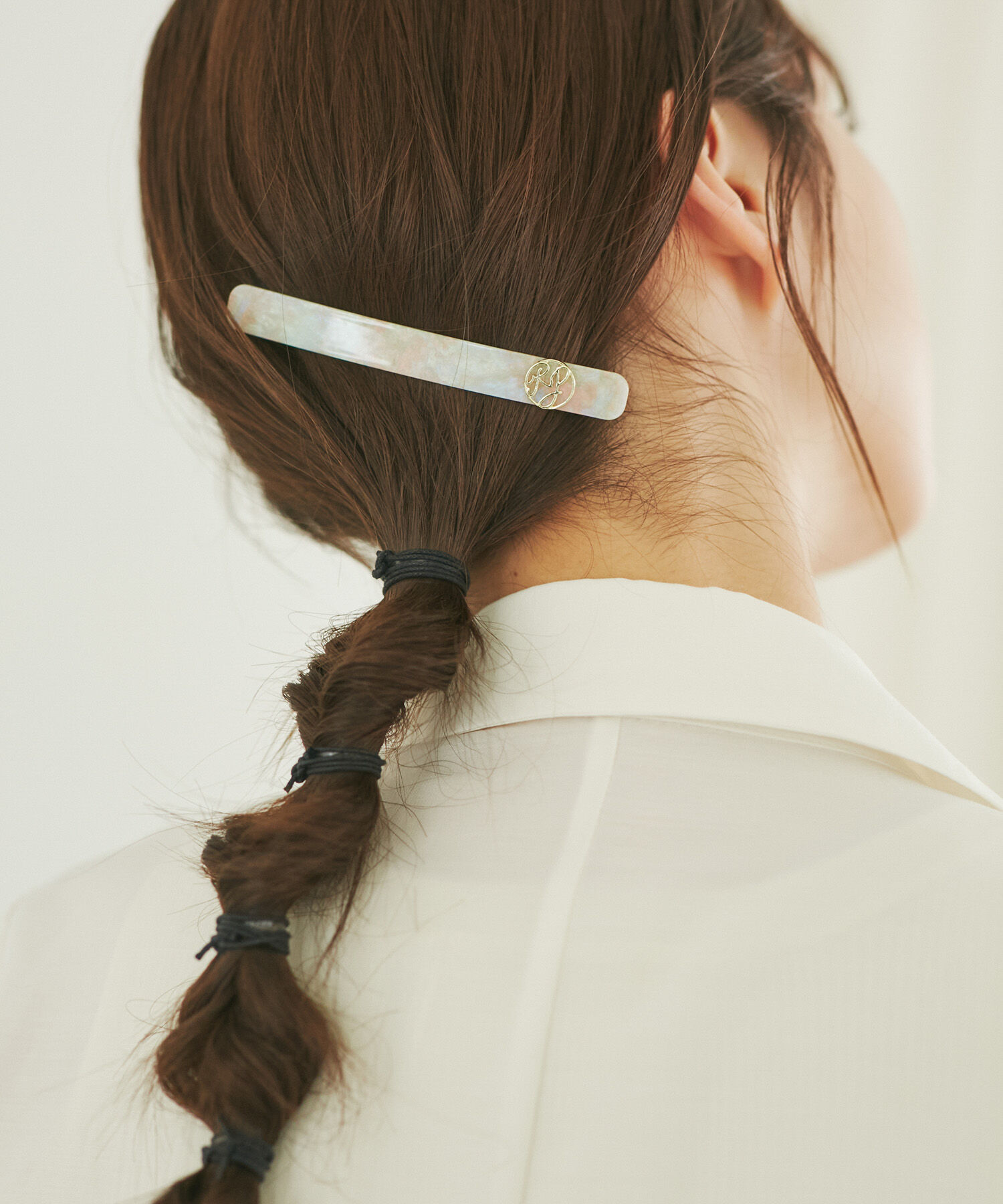 ROPE PICNIC PASSAGE「サークルロゴナローシェイプバレッタ」|その他|グリーン系(35)