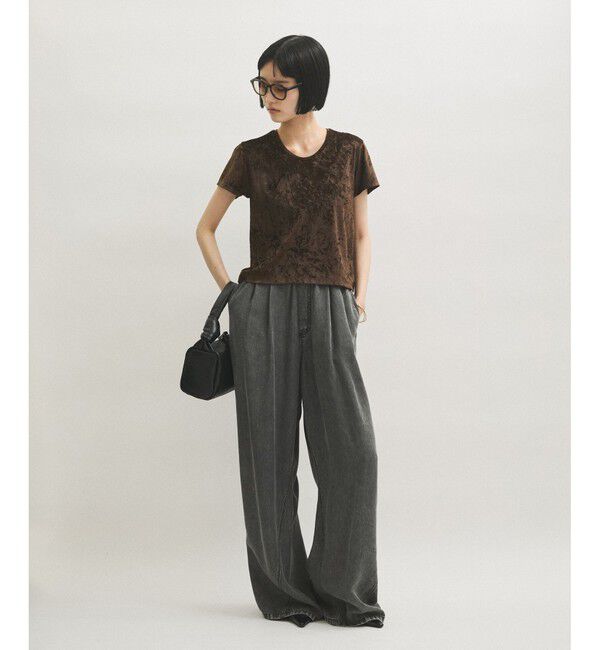 ADAM ET ROPE'「ライトデニムイージーパンツ」|デニム|