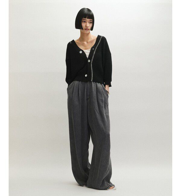 ADAM ET ROPE'「ライトデニムイージーパンツ」|デニム|