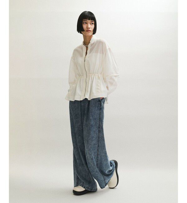 ADAM ET ROPE'「ライトデニムイージーパンツ」|デニム|