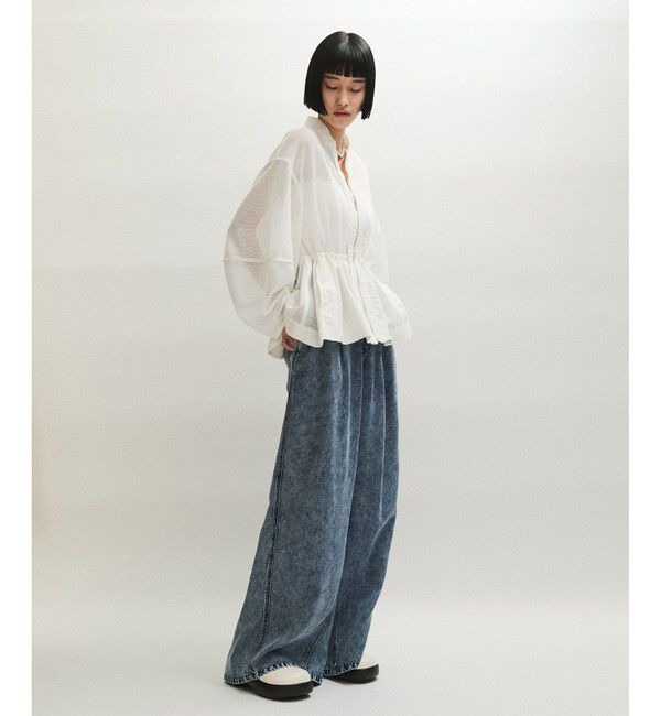 ADAM ET ROPE'「ライトデニムイージーパンツ」|デニム|