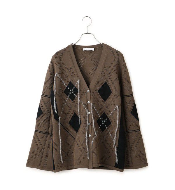 ADAM ET ROPE'「パターンニットカーディガン」|カーディガン|