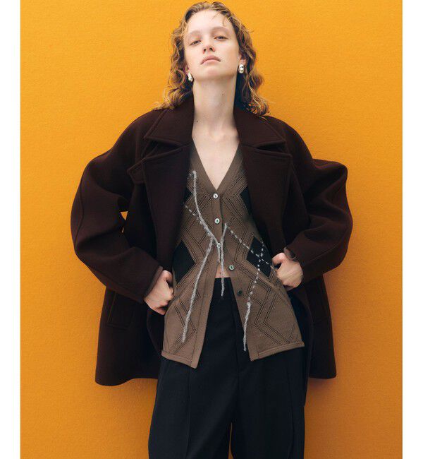 ADAM ET ROPE'「パターンニットカーディガン」|カーディガン|