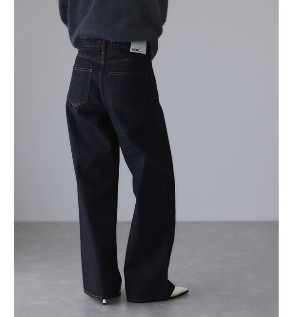 ADAM ET ROPE'「【NEEDBY for ADAM ET ROPE'】別注HANA」|デニム|ネイビー(40)