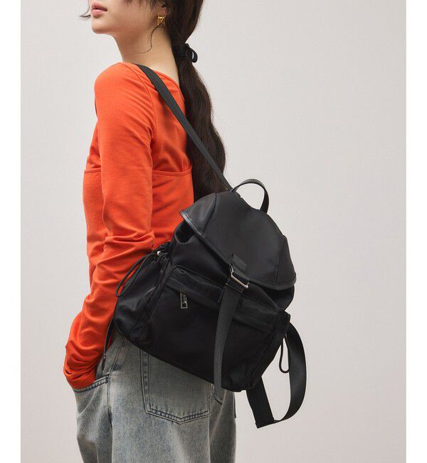 ADAM ET ROPE'「フラップベルトミディアムリュック」|リュック|