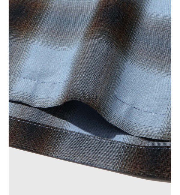 ADAM ET ROPE'「オンブレチェック オープンカラーシャツ」|シャツ・ブラウス|