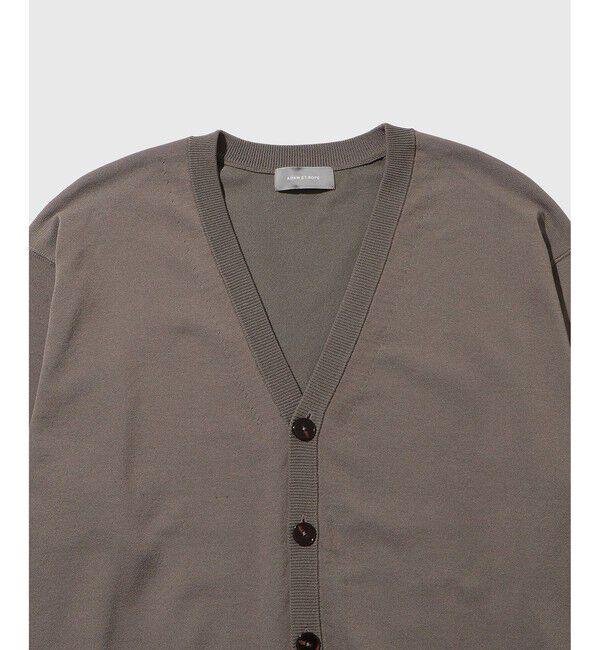 ADAM ET ROPE'「強撚プレーティング ニット カーディガン」|カーディガン|