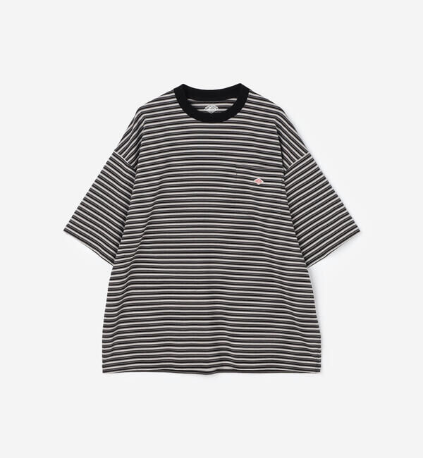 DANTON「DANTON | ボーダー クルーネック 半袖ポケットTシャツ MEN」|Tシャツ・カットソー|