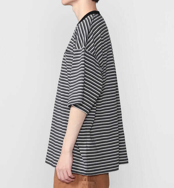 DANTON「DANTON | ボーダー クルーネック 半袖ポケットTシャツ MEN」|Tシャツ・カットソー|