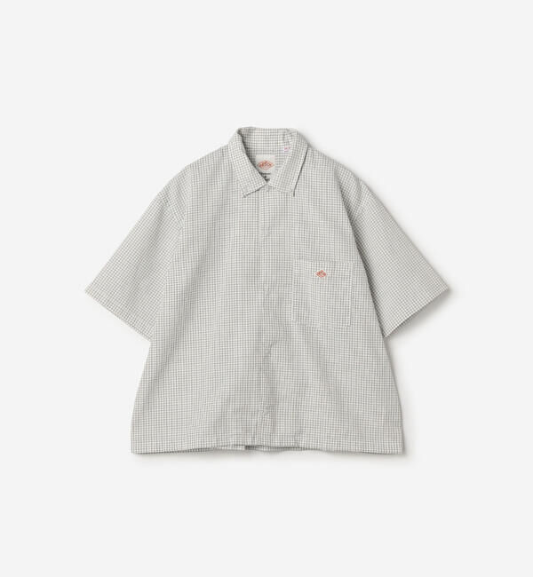DANTON「DANTON | ポリオックスフォード 半袖ボタンダウンシャツ WOMEN」|シャツ・ブラウス|WHITE系1